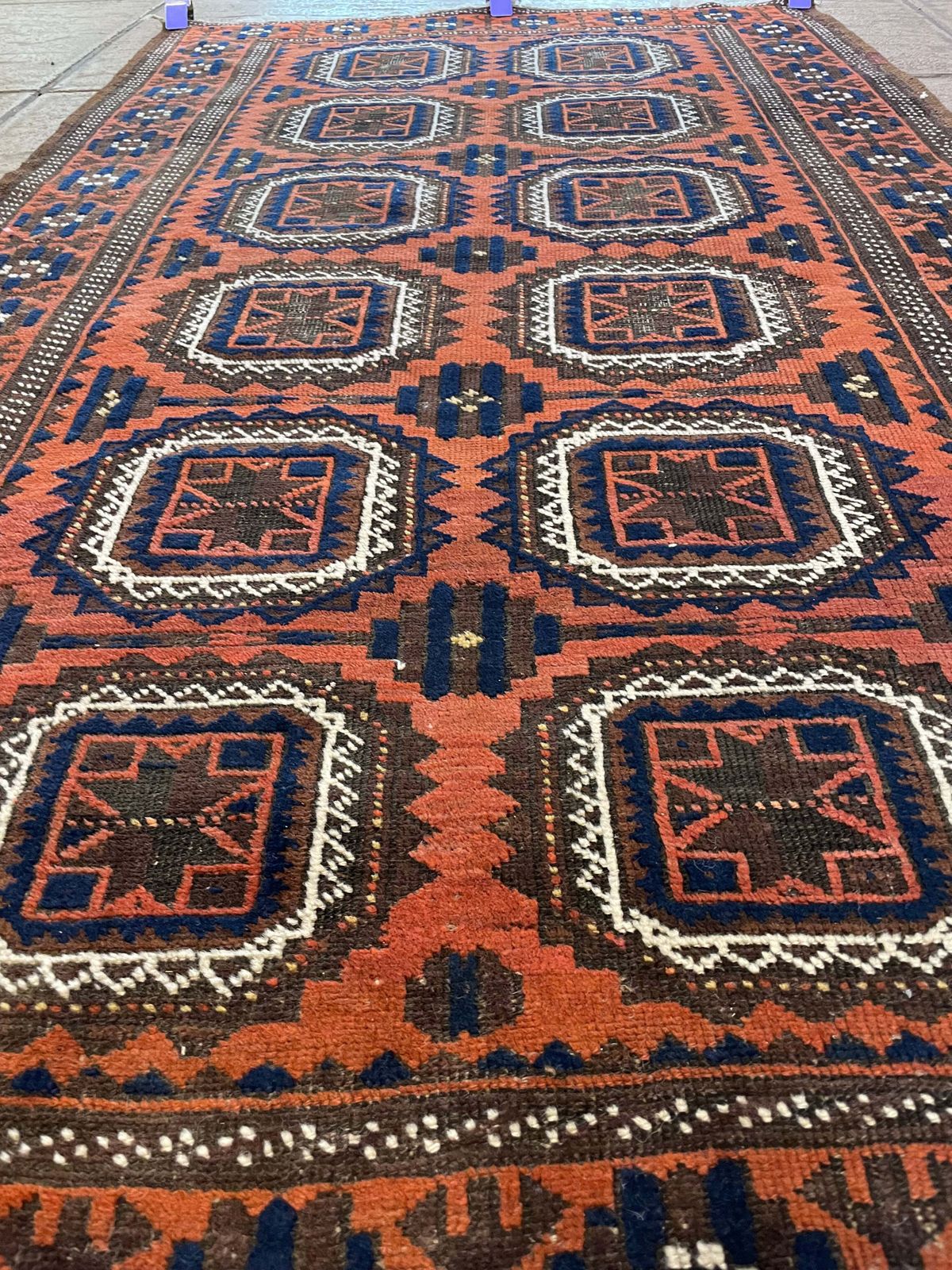 795.0 Antique Baluch Rug, 1900s photo