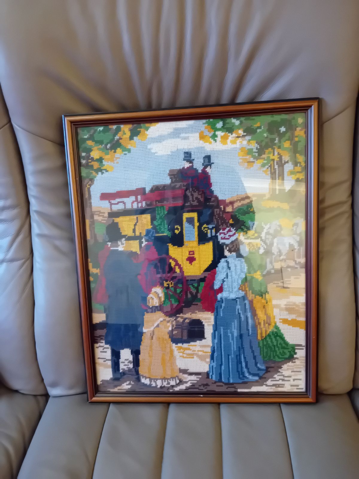 Vintage Framed Cross Stitch