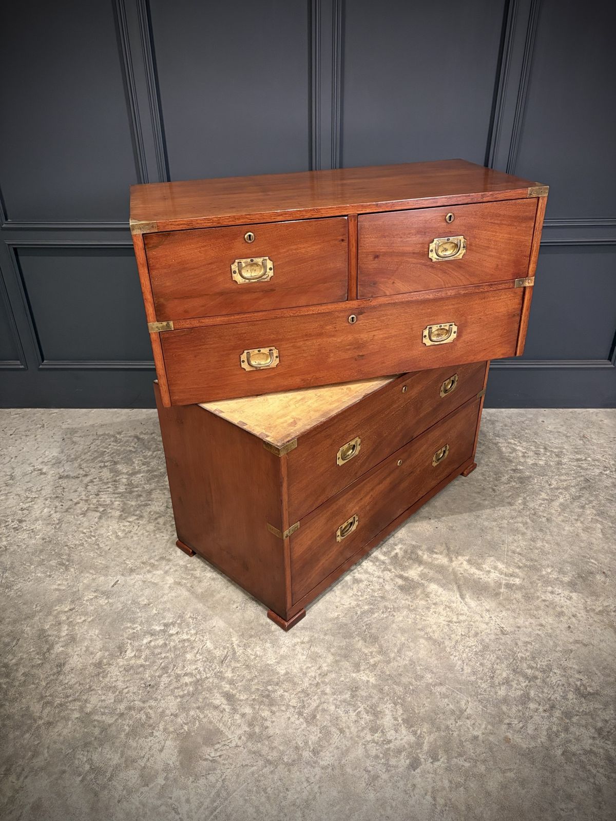 Mahogany Military Campaign Chest By Ross & Co. photo 3050.0