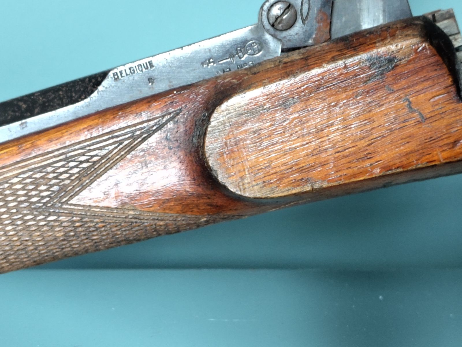 Finely Crafted Belgian Decorative Lodge Rifle, Engraved & Carved (C. 1893–1930) photo vinterior