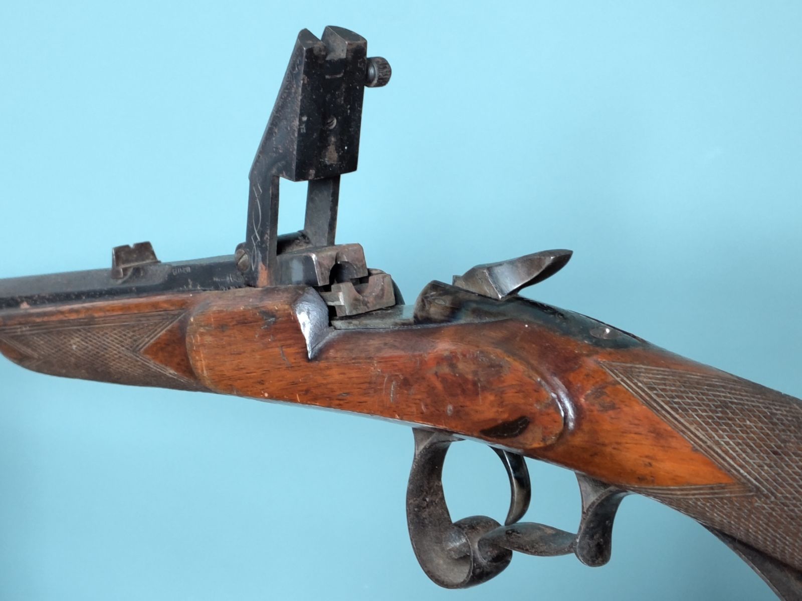 Finely Crafted Belgian Decorative Lodge Rifle, Engraved & Carved (C. 1893–1930) photo vintage