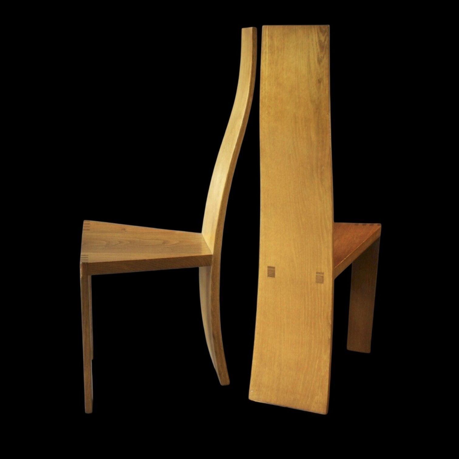 Pearl Dot Set Of Six Oak Dining Chairs By Robert Williams (B.1942) photo Furniture