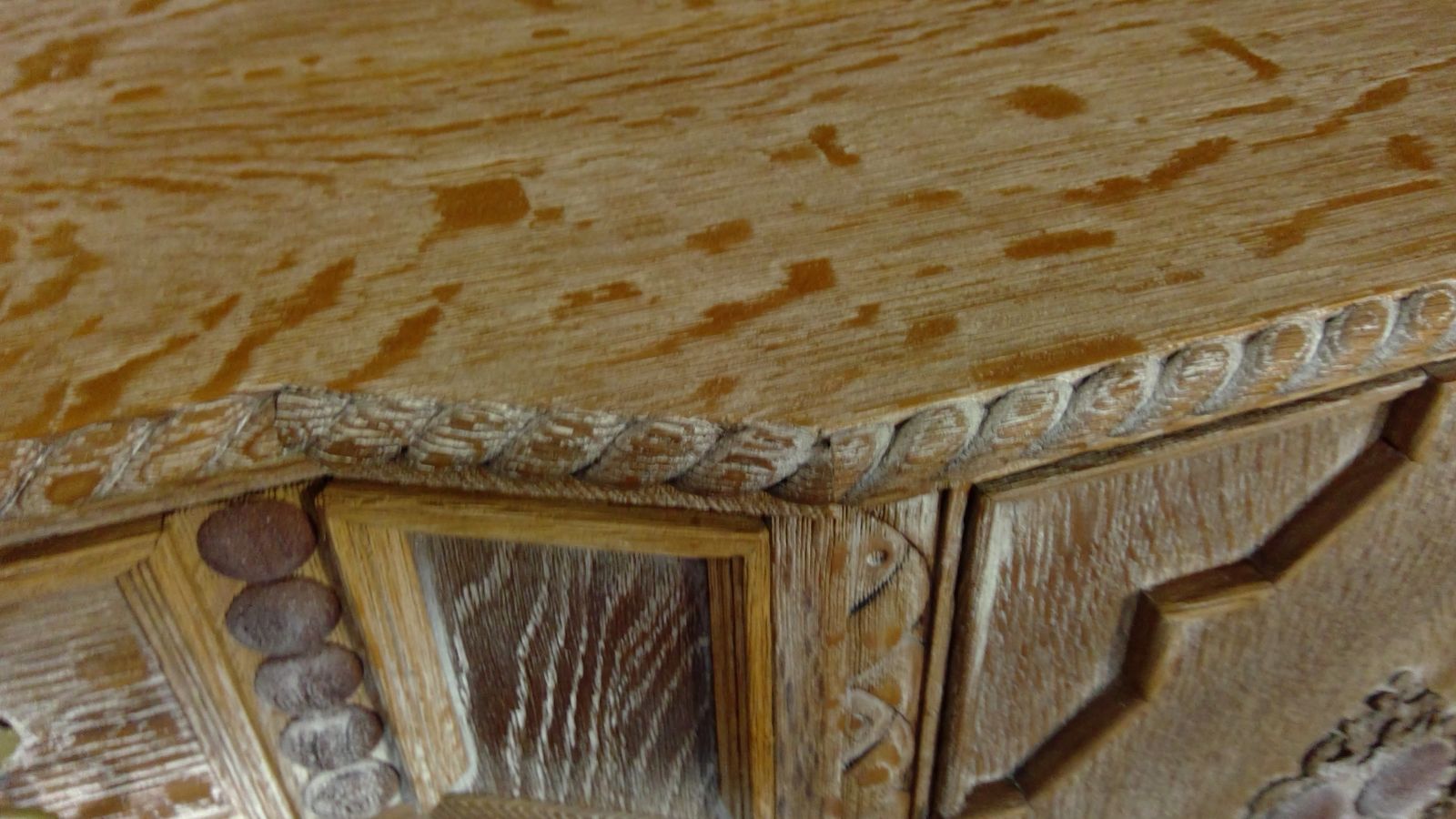 A Large And Impressive Bleached Oak(cerused) Carolian Style Sideboard photo buy