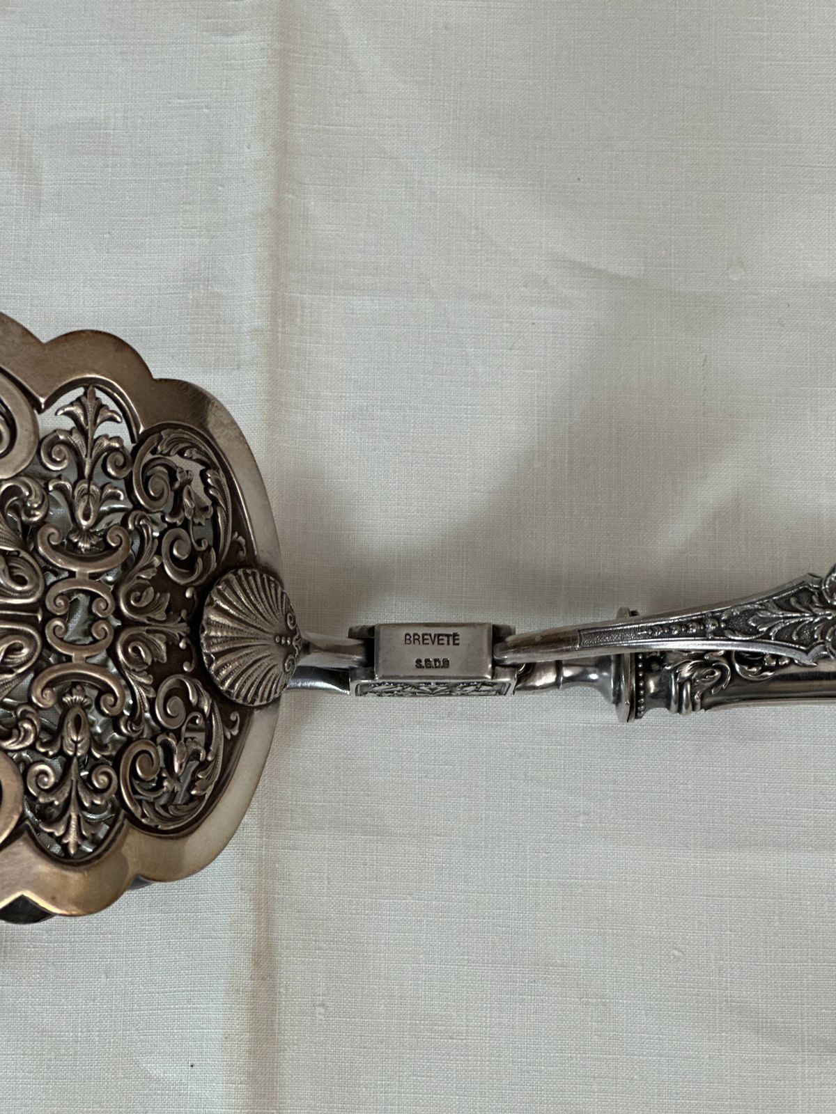photo for sale Silver Plated Asparagus Tongs, Early 20th Century