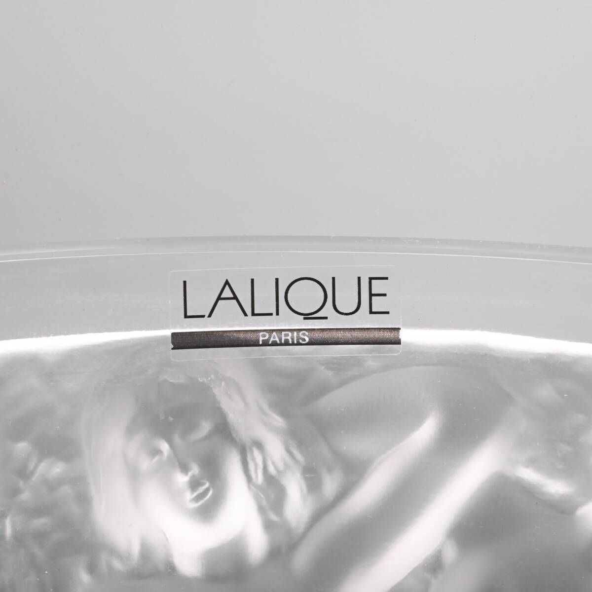 Beautiful Iconic Lalique Vintage Crystal Large Baccantes Vase, 24cm photo vintage