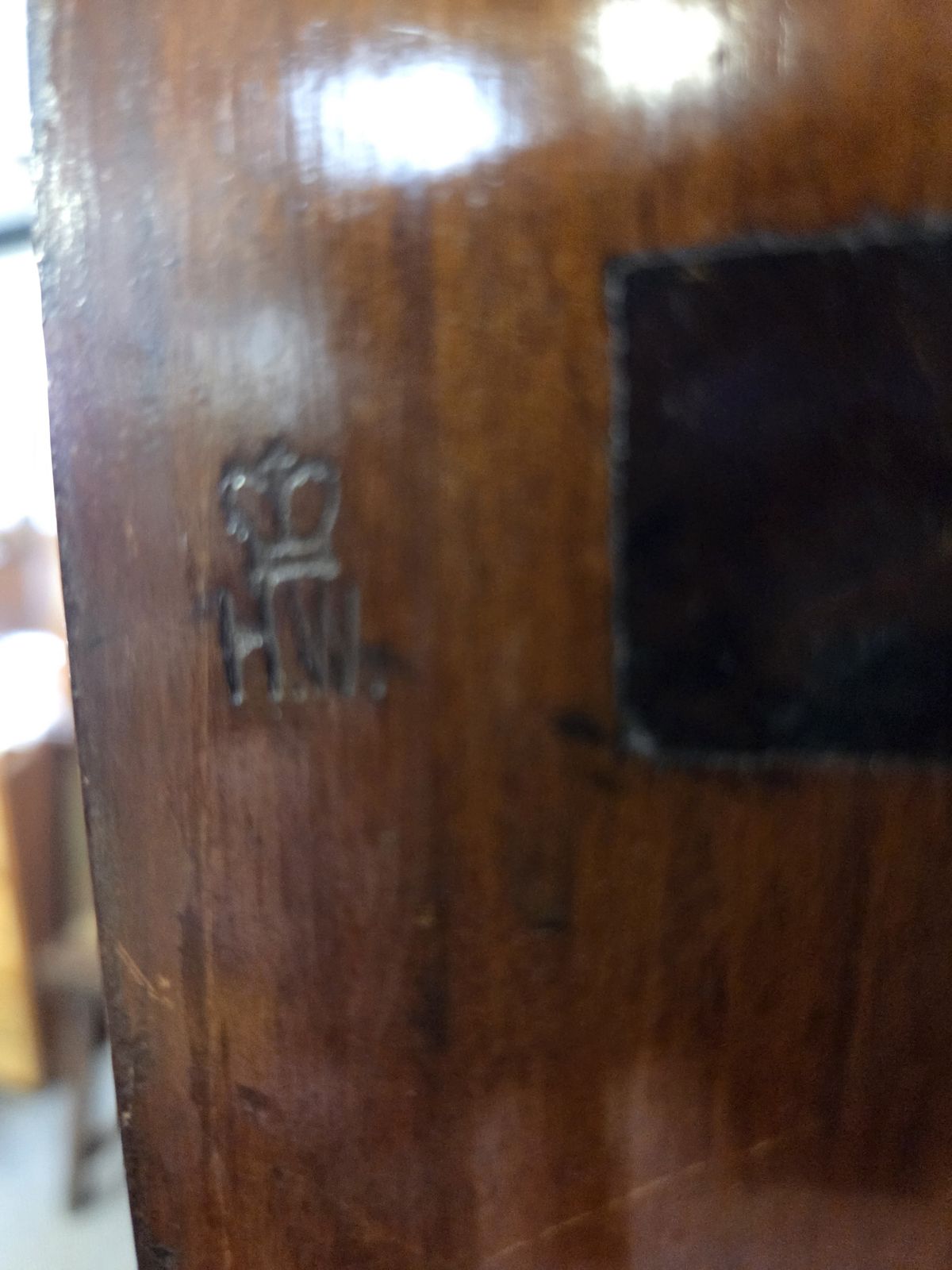 Early 20th Century Tall British Government Issue Mahogany Notary Drawer Cabinet   King George V   1932 photo vintage