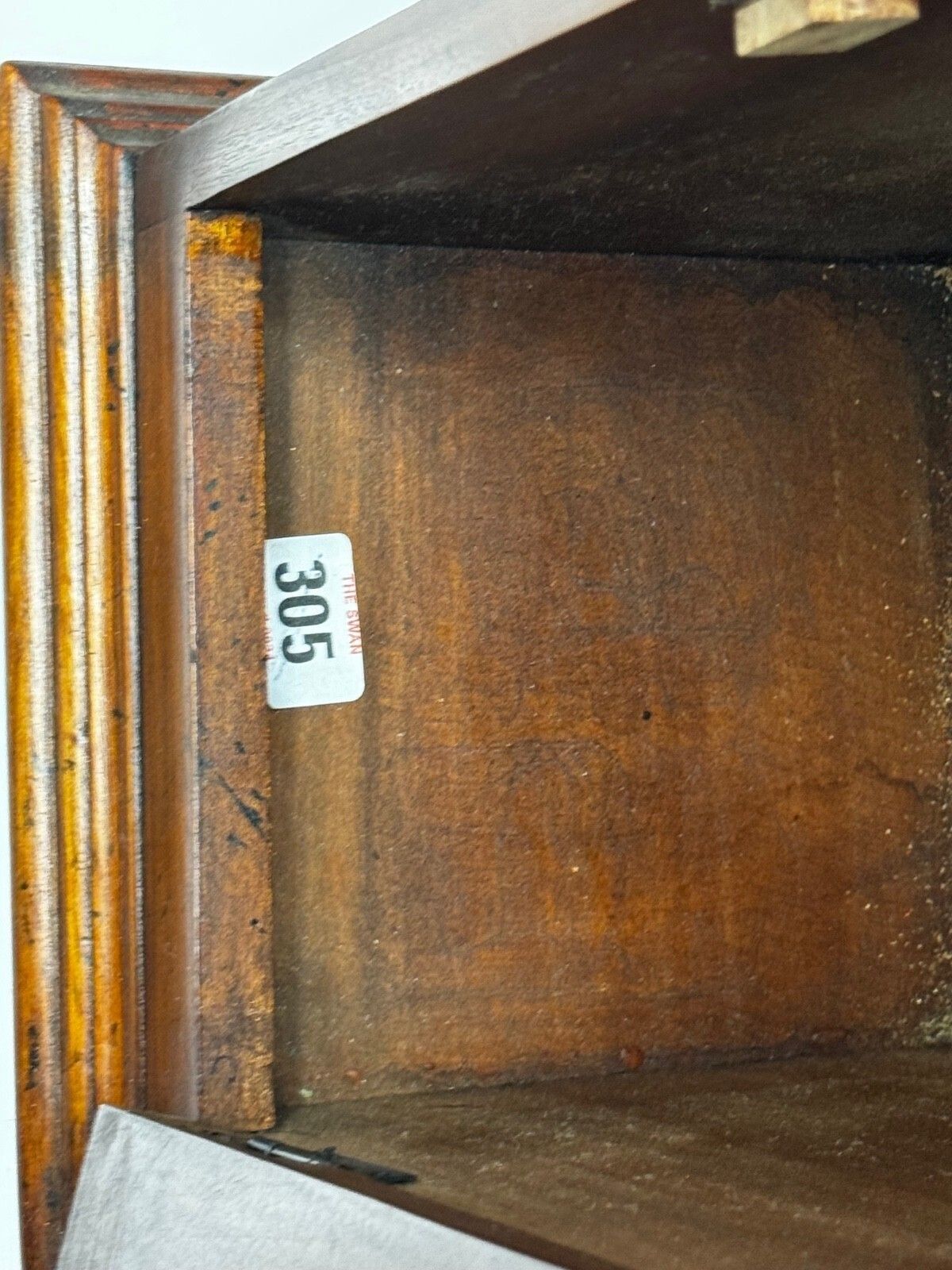 Mid Century Mahogany Indoor Post Box Palace Sentry With Lock & Key photo for sale