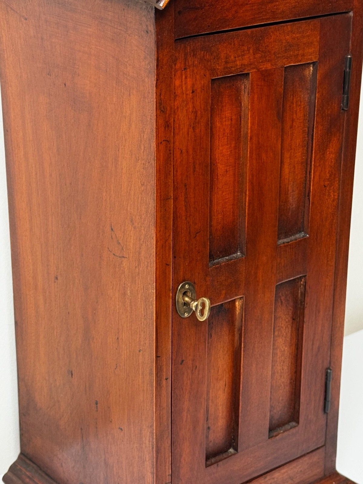 Mid Century Mahogany Indoor Post Box Palace Sentry With Lock & Key photo vinterior