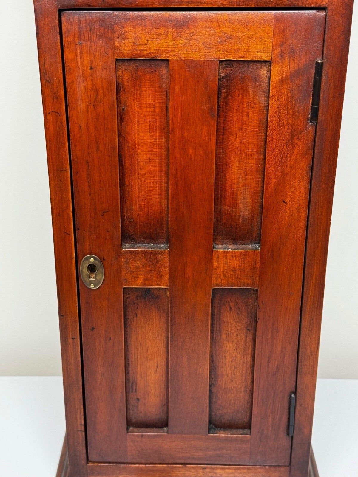 Home Decor Mid Century Mahogany Indoor Post Box Palace Sentry With Lock & Key photo