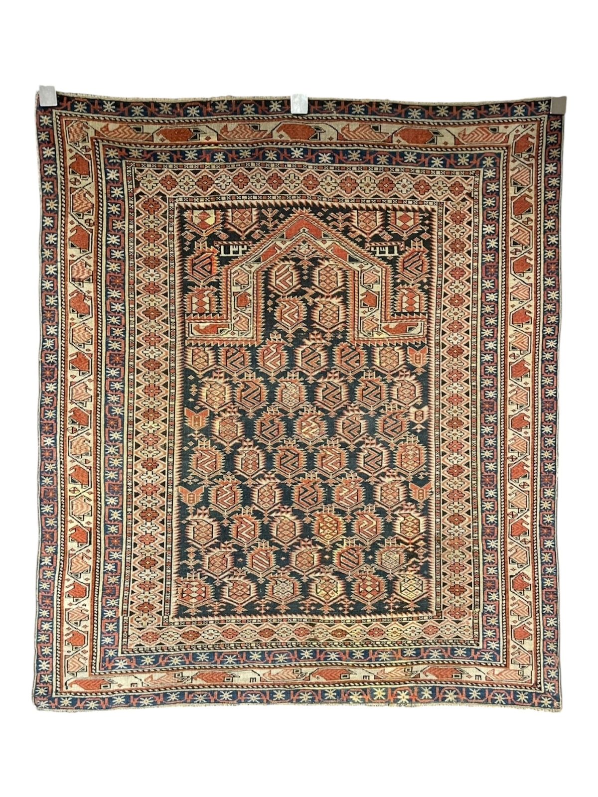 Antique Caucasian Marasali Prayer Rug