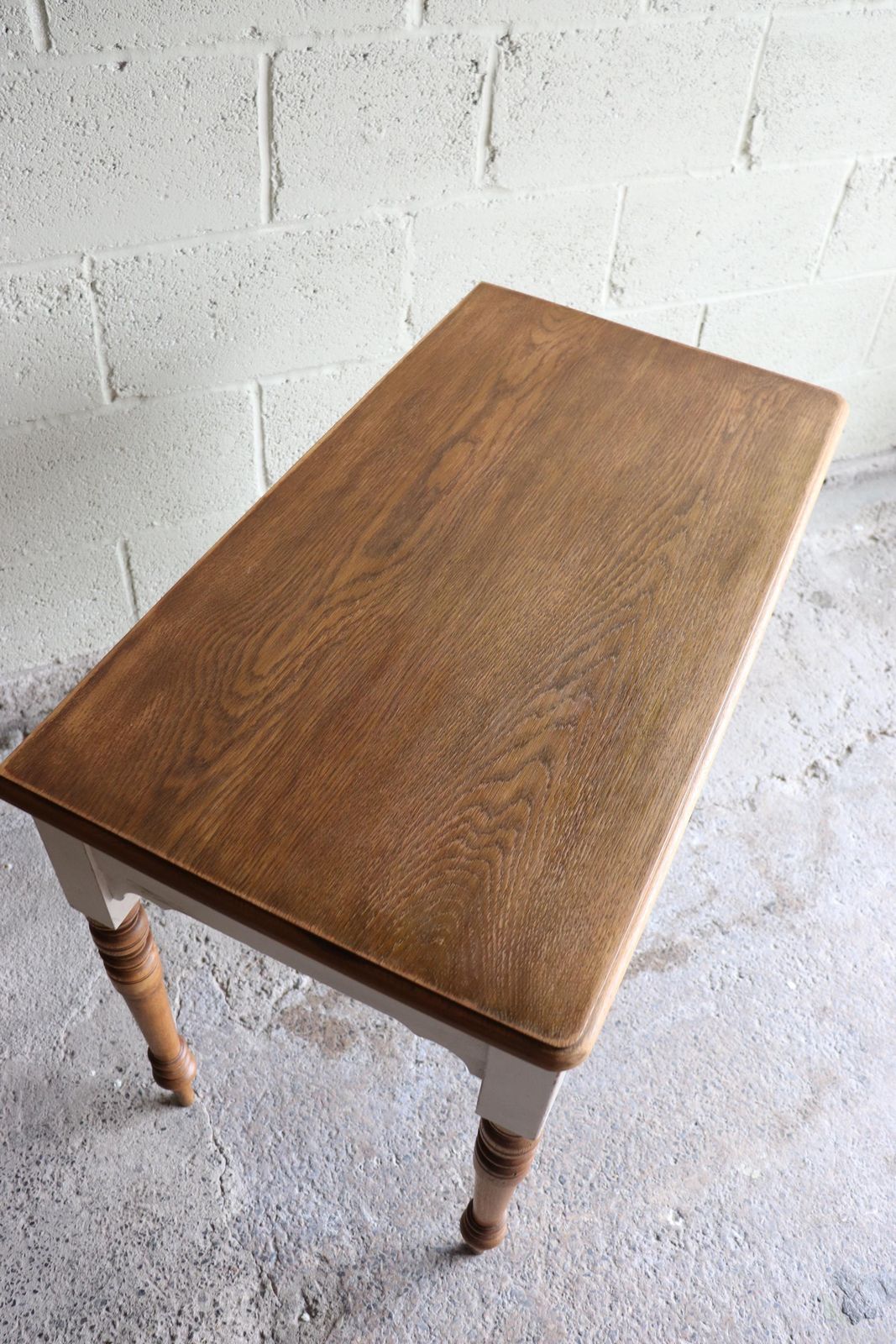 photo buy Part Painted Pine And Oak Washstand, Dressing Table Or Desk In Stone Rosie