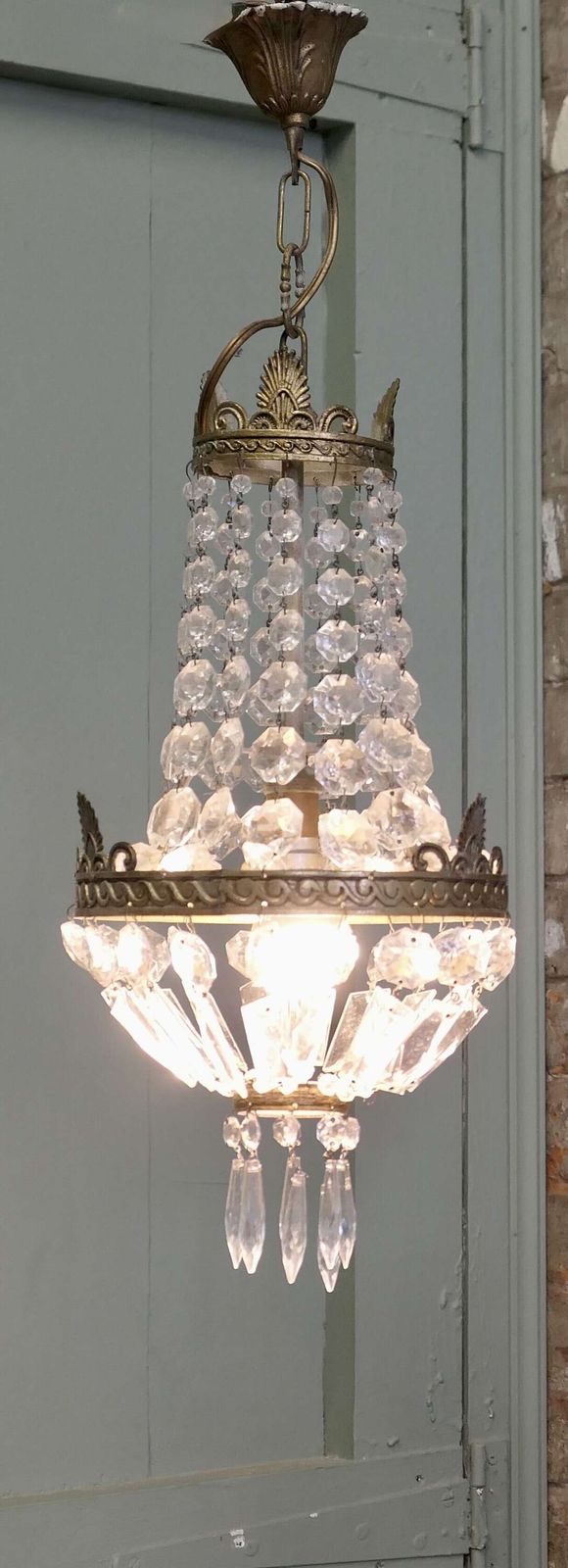 French Empire Style Tent And Baked Chandelier This Is A Lovely Piece photo furniture