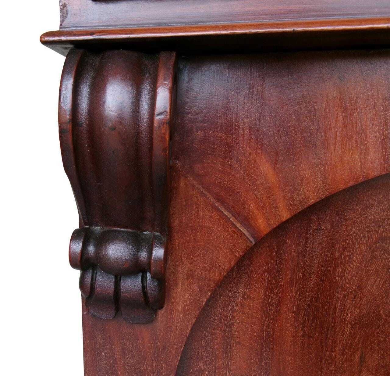 photo furniture C1835 Mahogany Georgian Secretaire, William IV Bookcase / Desk, Antique Furniture