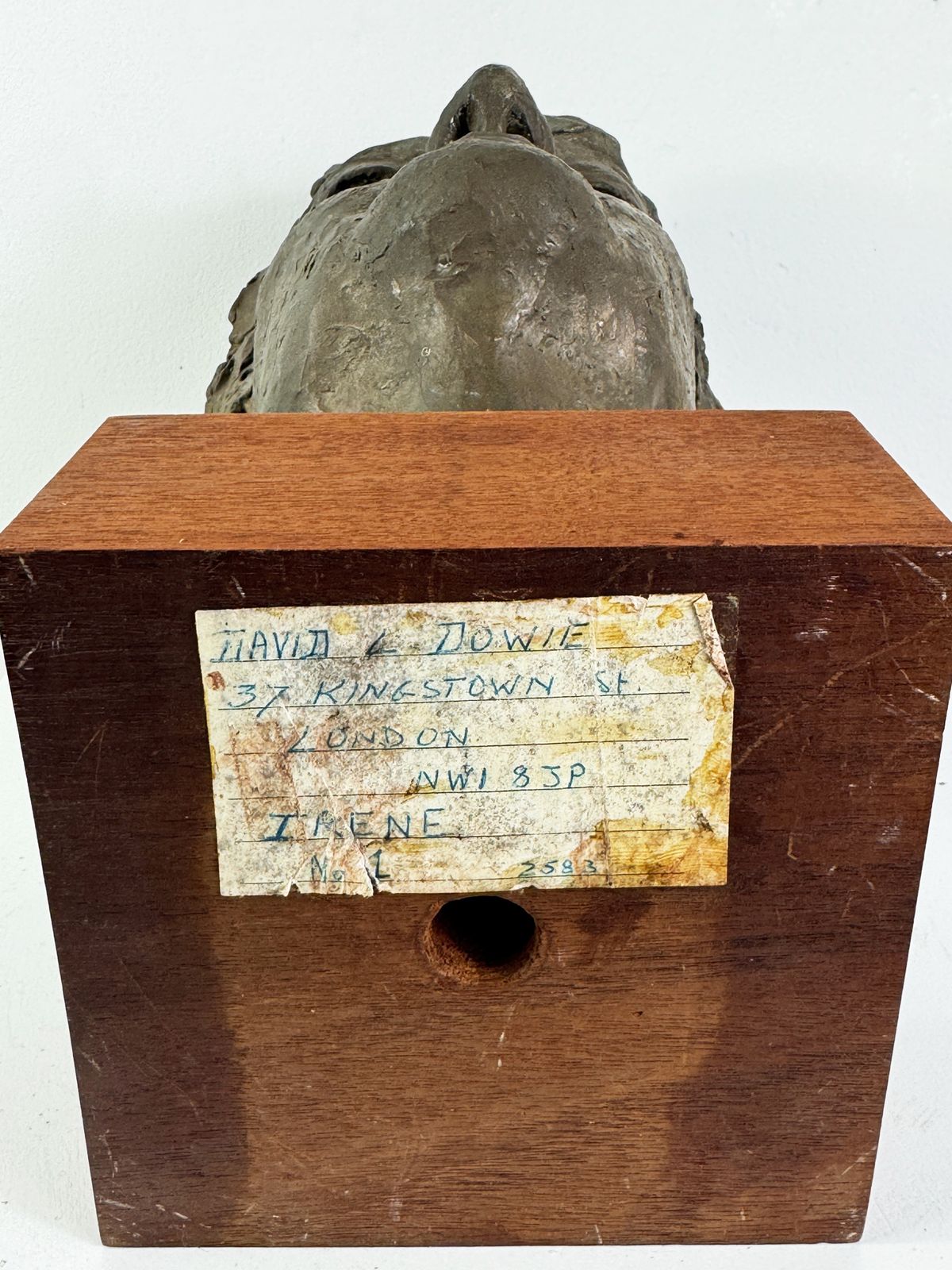 Mid Century Cold Cast Bronze Bust “Irene” – Signed Dowie, London Studio Sculpture photo vintage