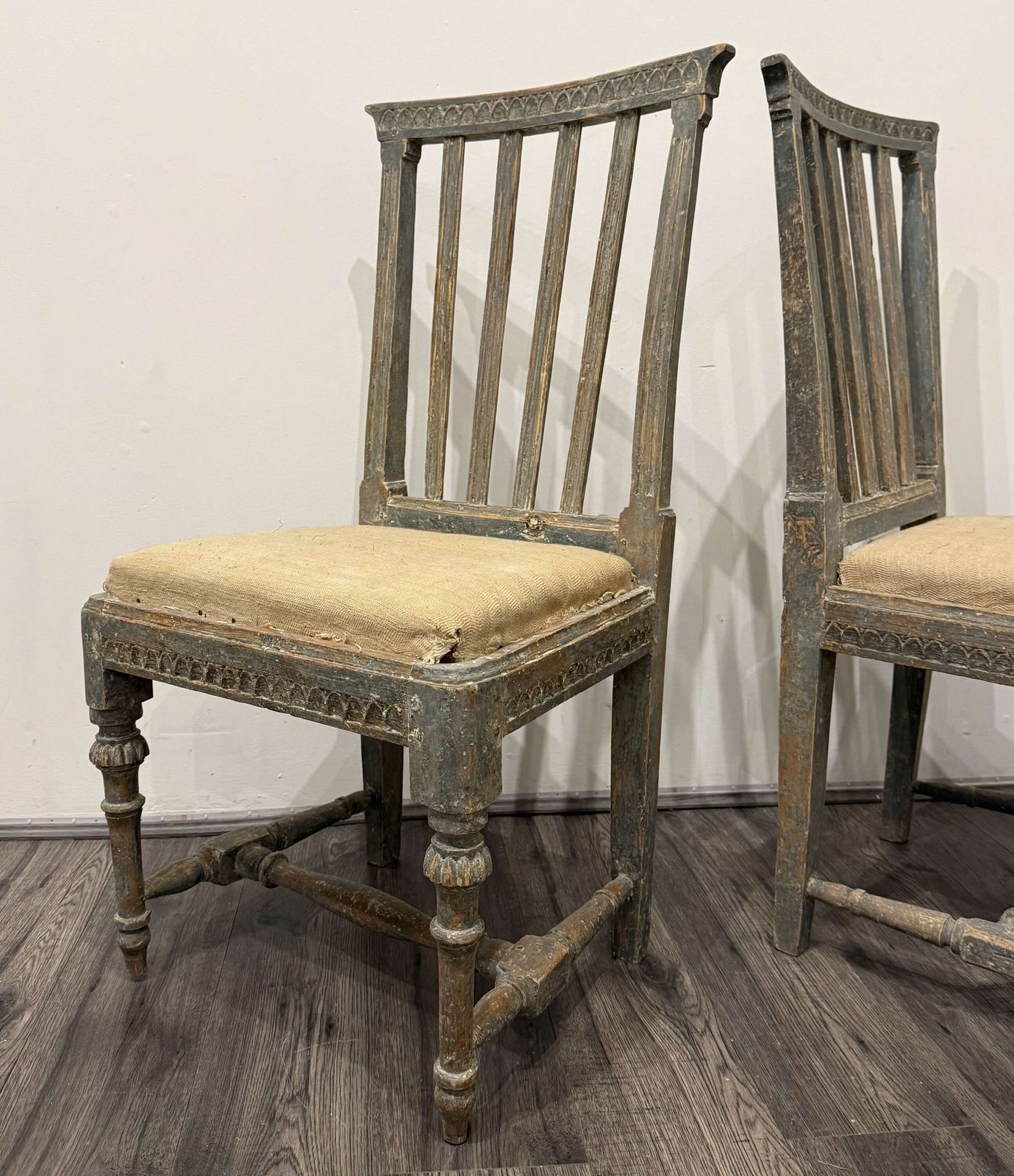 photo furniture Set Of 19th Century Swedish Gustavian Dinning Chairs