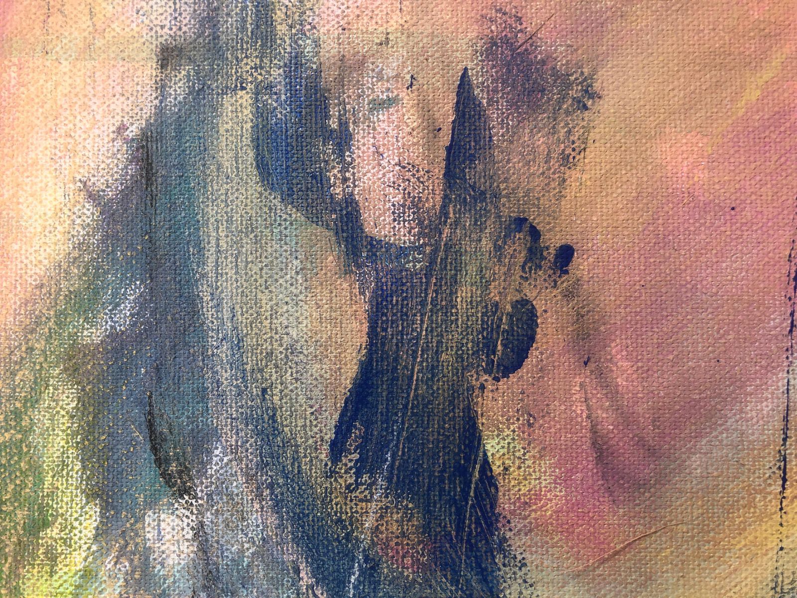 Nerea Caos Abstract Expressionist Emotional Composition Spanish Contemporary Oil Painting 2023 photo vinterior