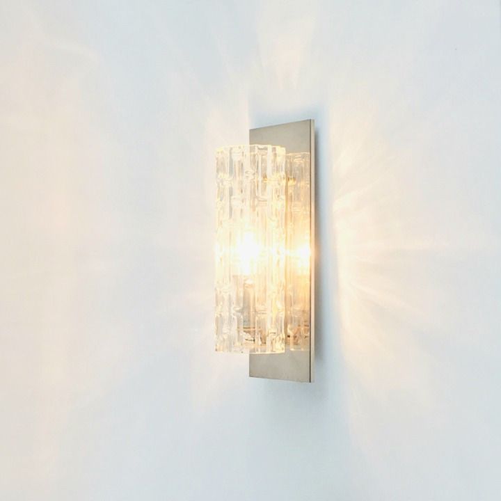 Pair Of Mid Century Modern Murano Glass Wall Lights From Doria, 1960s photo Lighting