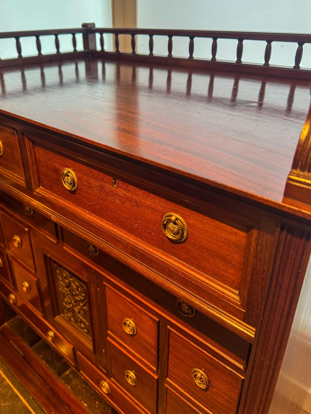 Victorian Mahogany Escritoire Fall Front Desk C.1875 Exhibition Quality photo 1800.0