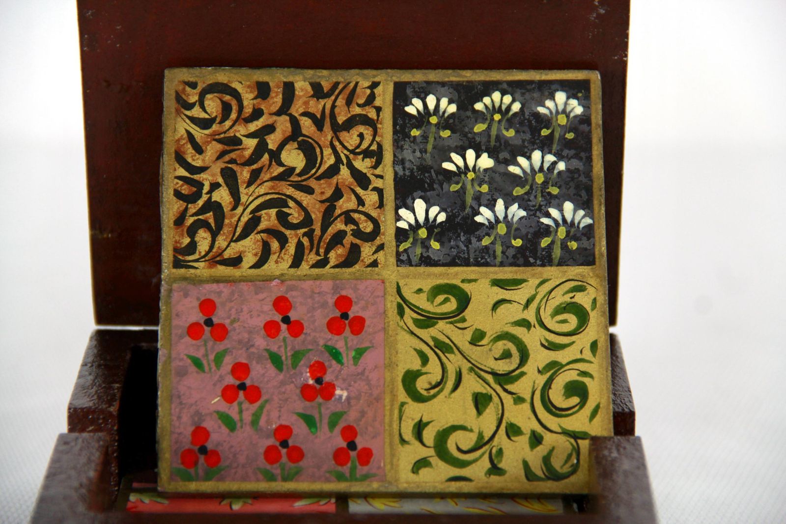 Sottosopra, Vibtage Hand Crafted Coasters, Set Of 4, Italy, 1980s photo Home Decor