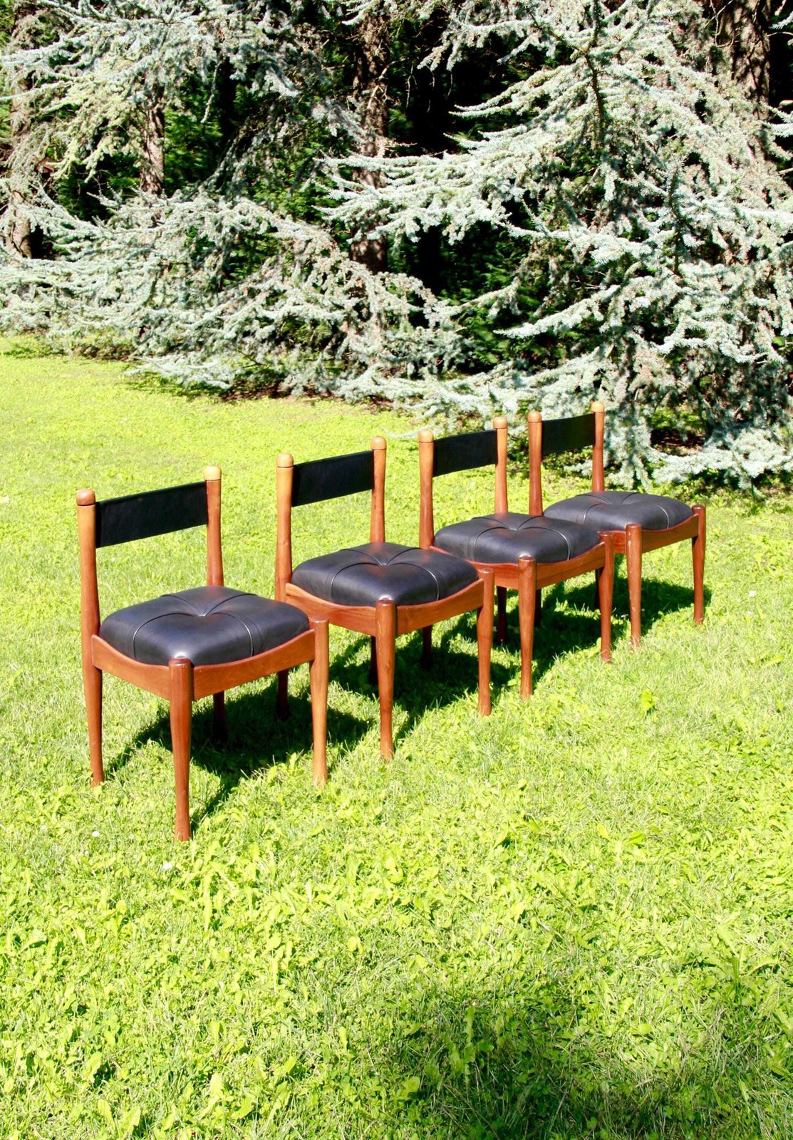 620 Model Dining Chairs By Silvio Coppola For Bernini, Set Of 4, Italy, 1976
