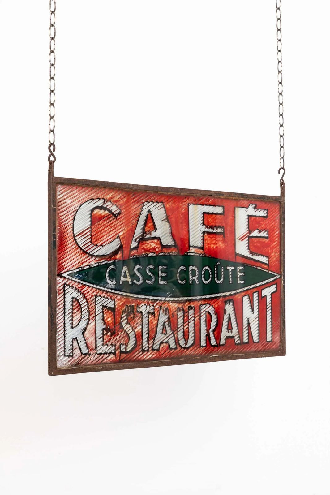 Vintage French Cafe Double Sided Trade Sign photo Home Decor