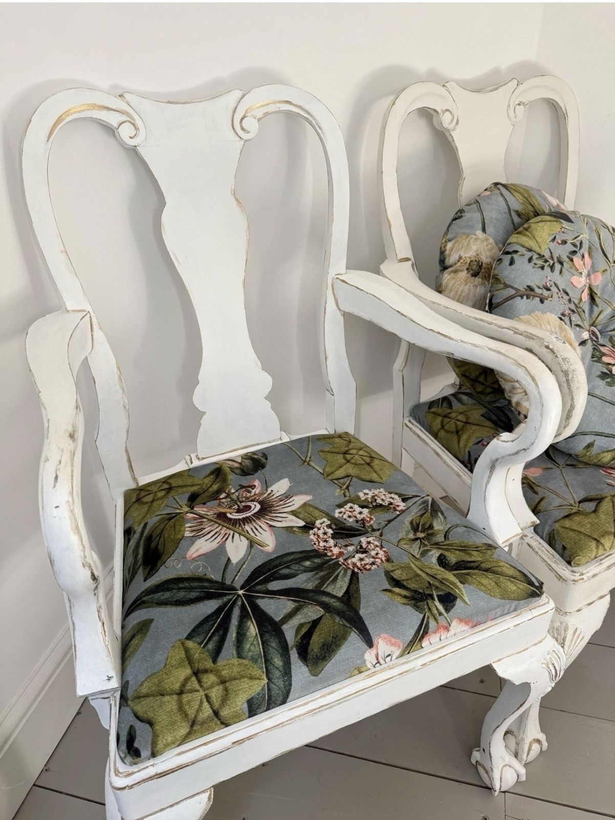 A Pair Of Chippendale Style  Chairs – Georgian Era Influence (1790s Style) photo Furniture