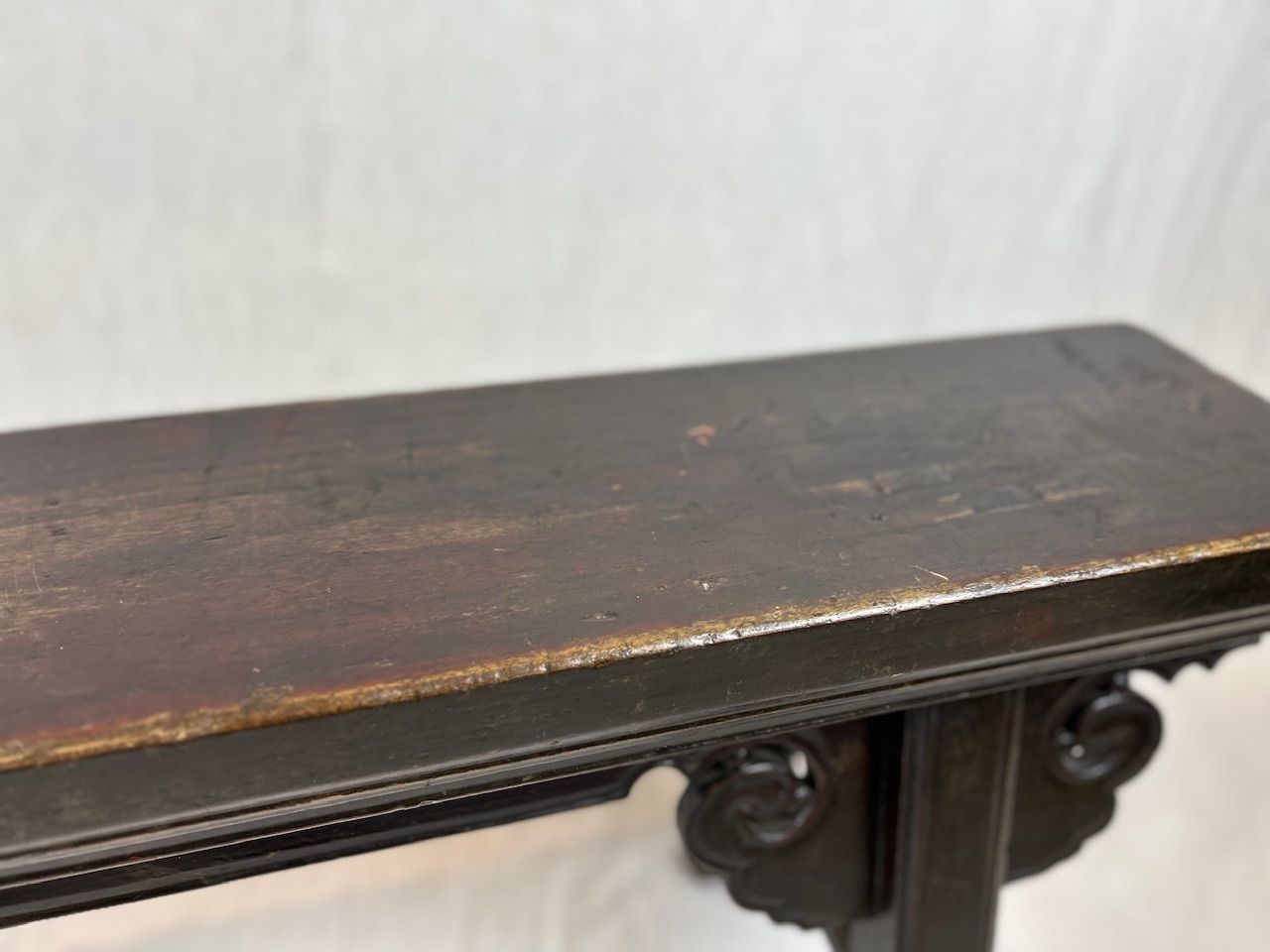 Antique Chinese Wooden Bench, 19th Century photo 250.0