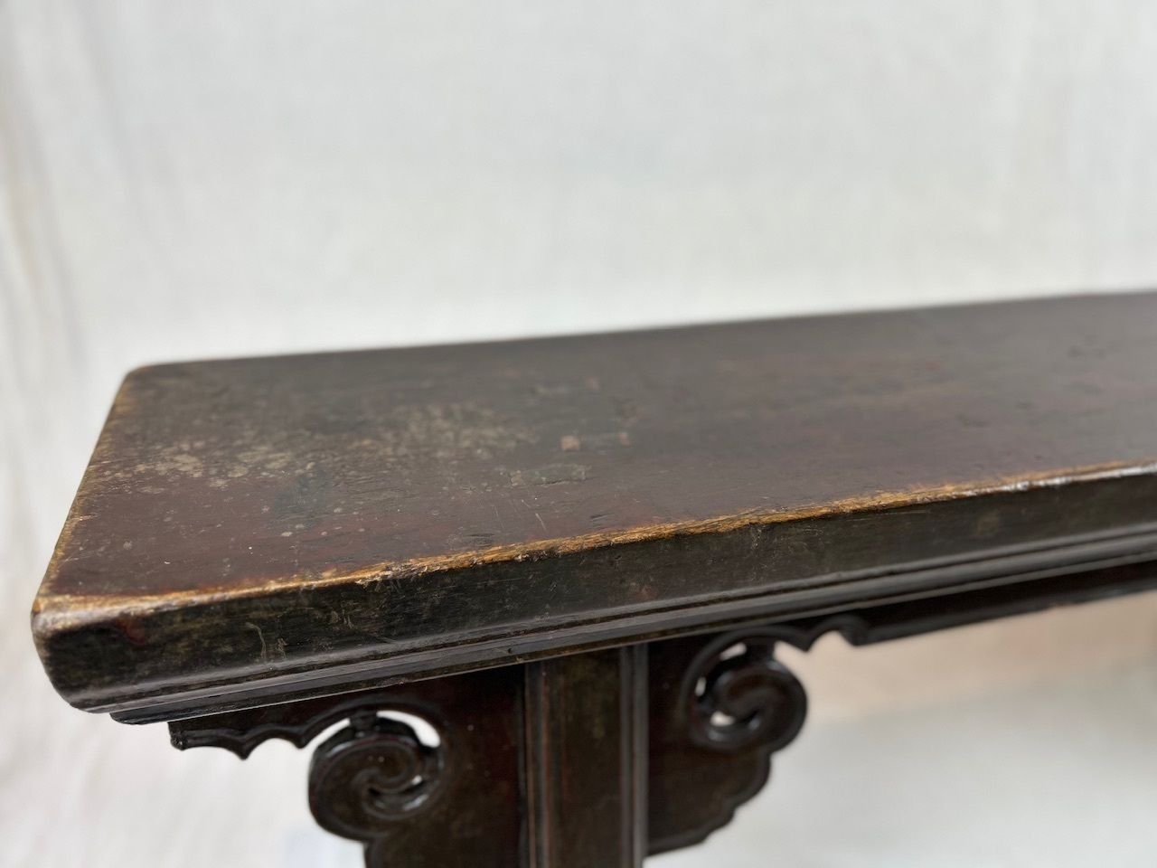 photo for sale Antique Chinese Wooden Bench, 19th Century