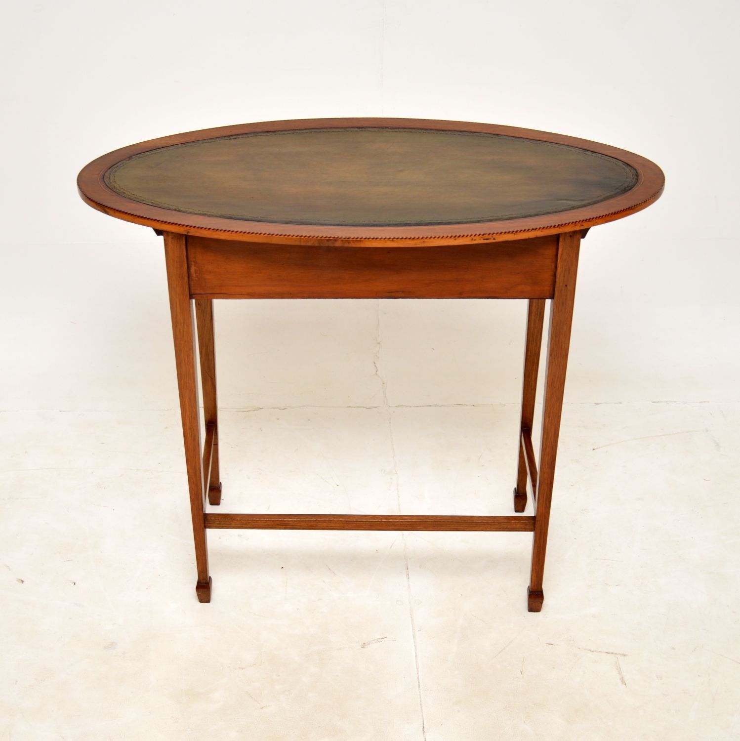 photo for sale Antique Edwardian Inlaid Mahogany Writing Table