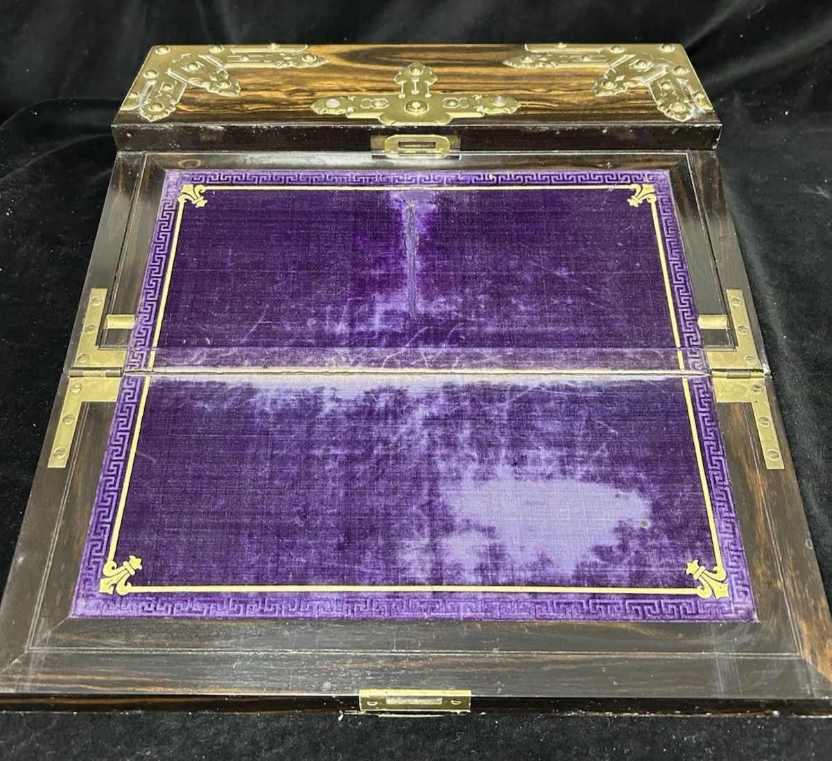 Magnificent Antique Betjemann & Son Gothic Revival Comomandel Writing Slope photo furniture