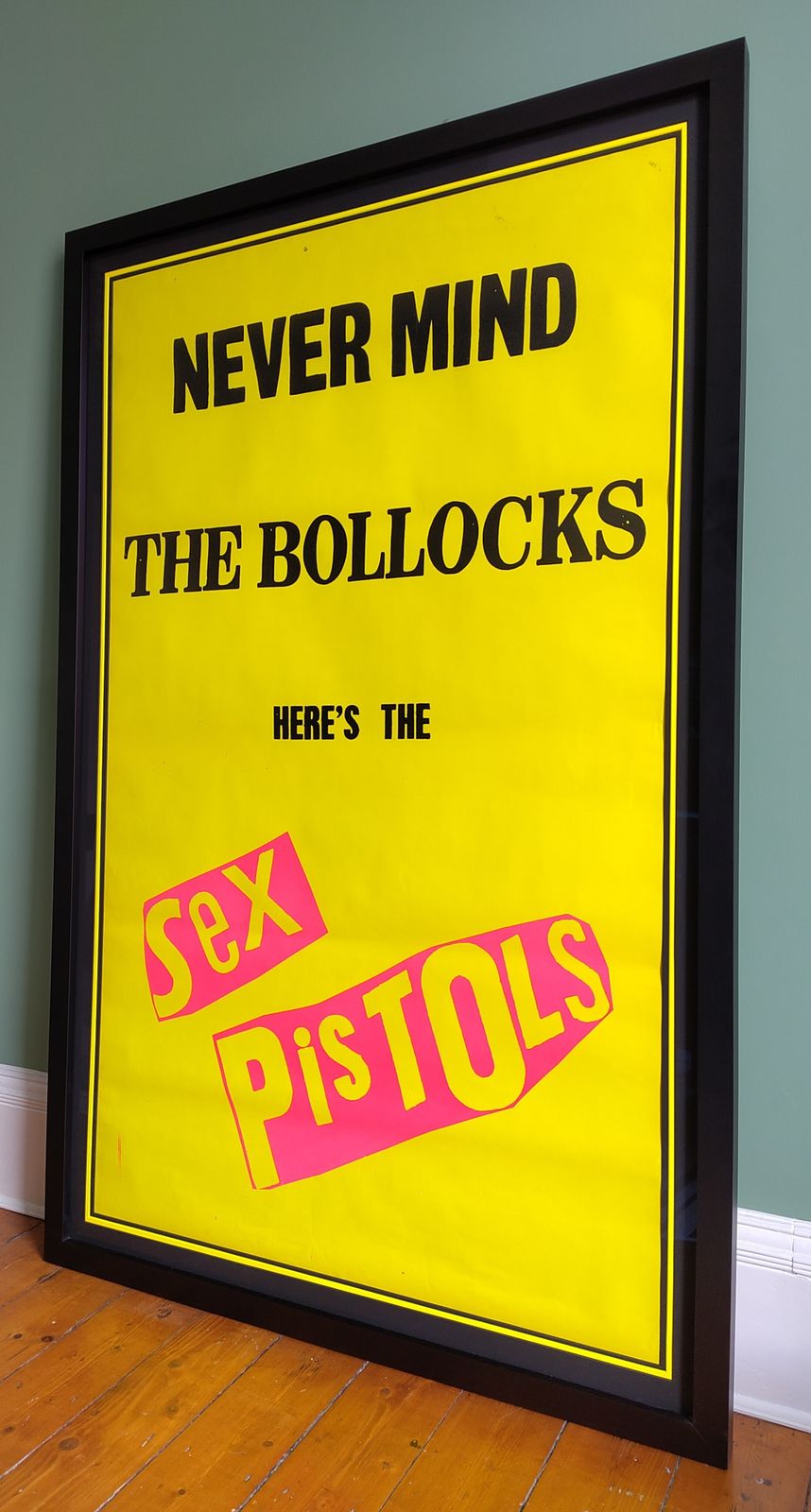 Museum Grade 1977 Sex Pistols Never Mind The Bollocks Original Promo – Rock Paper Film Coa – Harten Frameworks (Uk) Framed