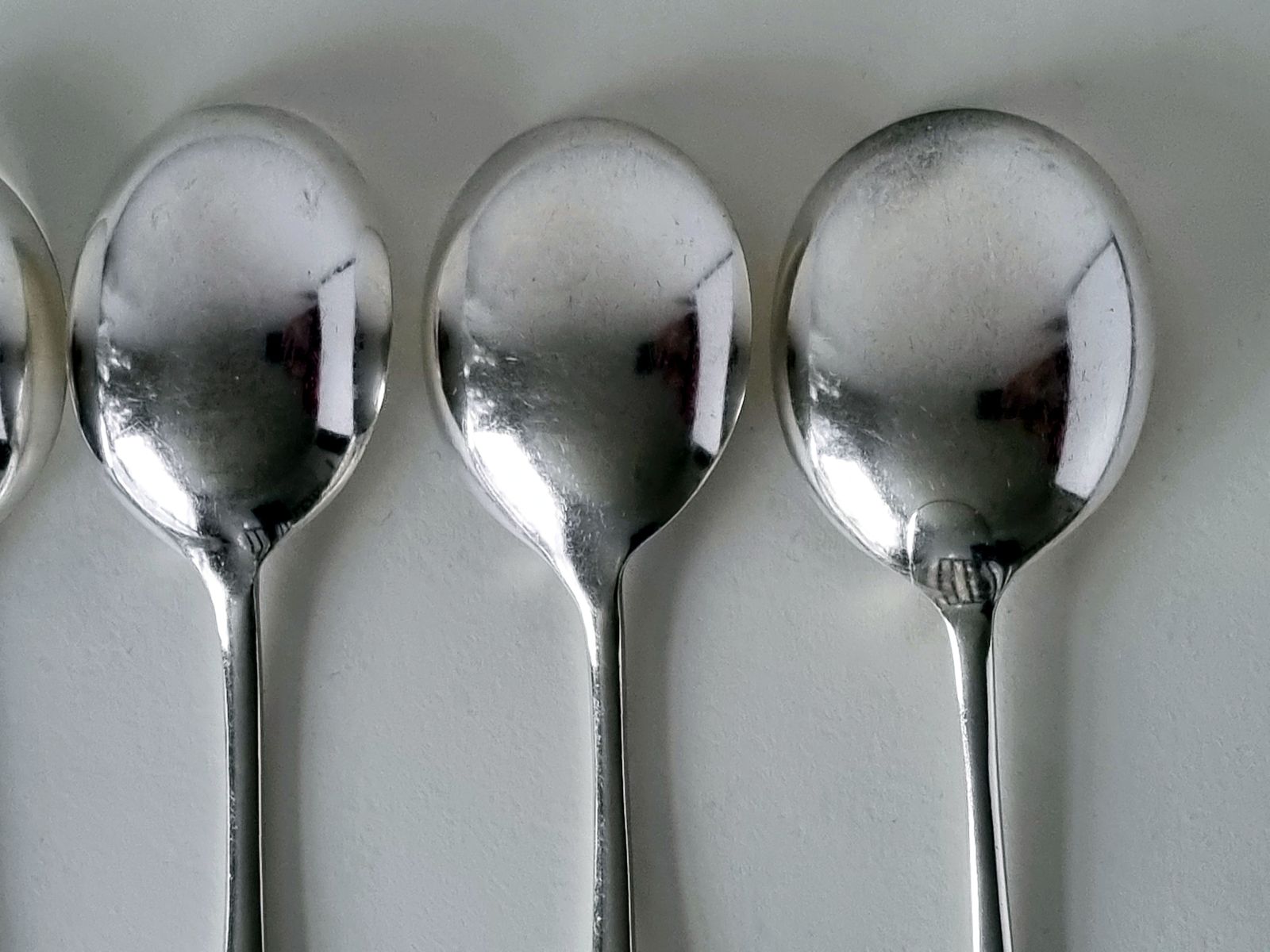 photo furniture Vintage Silverplate Soup Spoons Set, Mismatched Epns Flatware, Sheffield