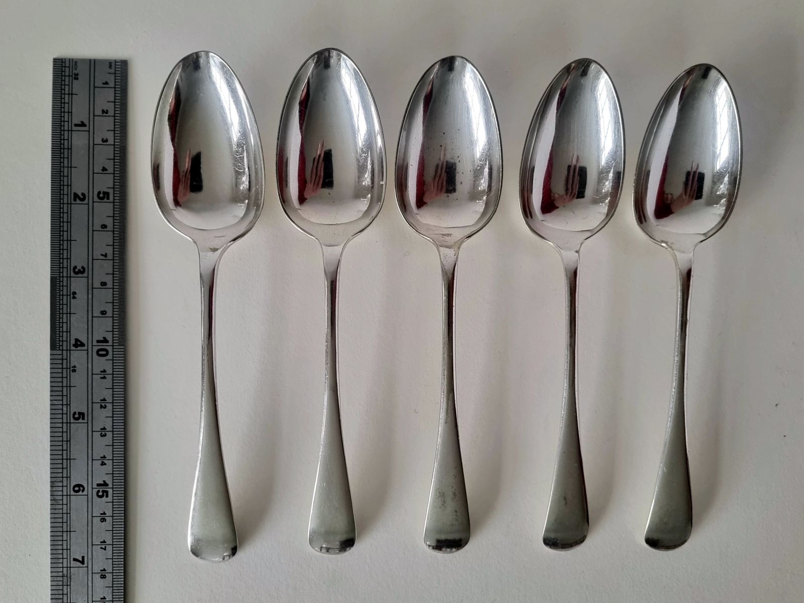 Vintage Silverplate Tablespoons Set, English Ep, Large Dining Spoons, Flatware Set, Classic photo 65.0