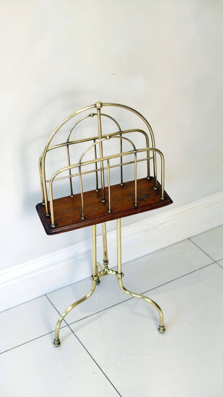 Antique Victorian Paper Magazin Rack Stand Canteerbury photo 695.0