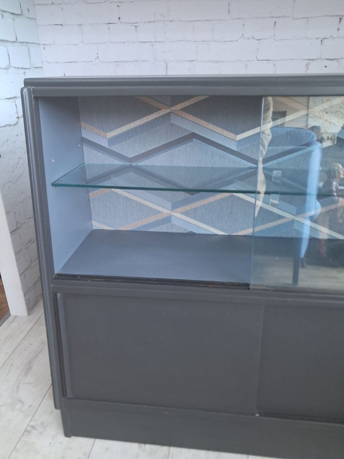 Mid Century G Plan Bookcase Sideboard Drinks Display Cabinet Vintage Upcycled photo vintage