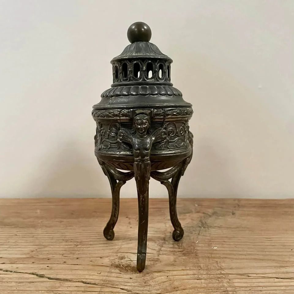 Antique French Religious Incense Burner photo for sale