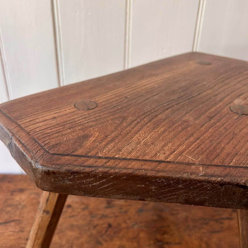 photo for sale Primitive Three Legged Milking Stool