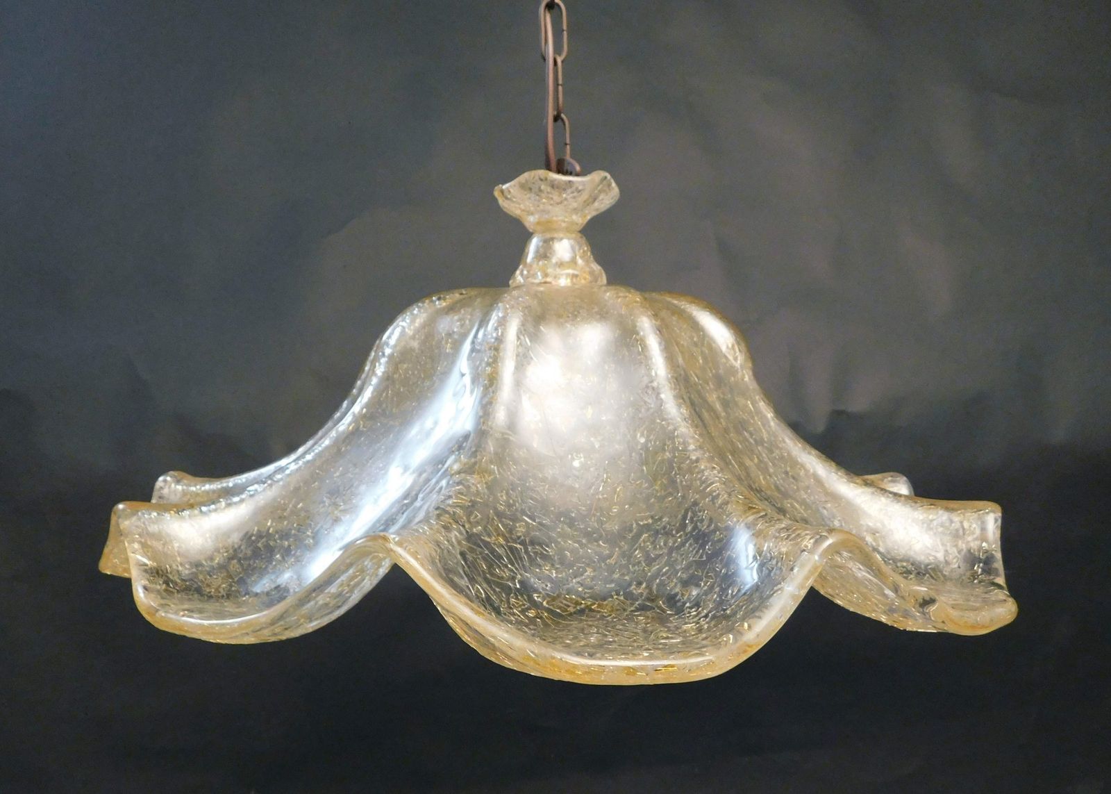 Murano Flower Pendant By Mazzega photo 906.0