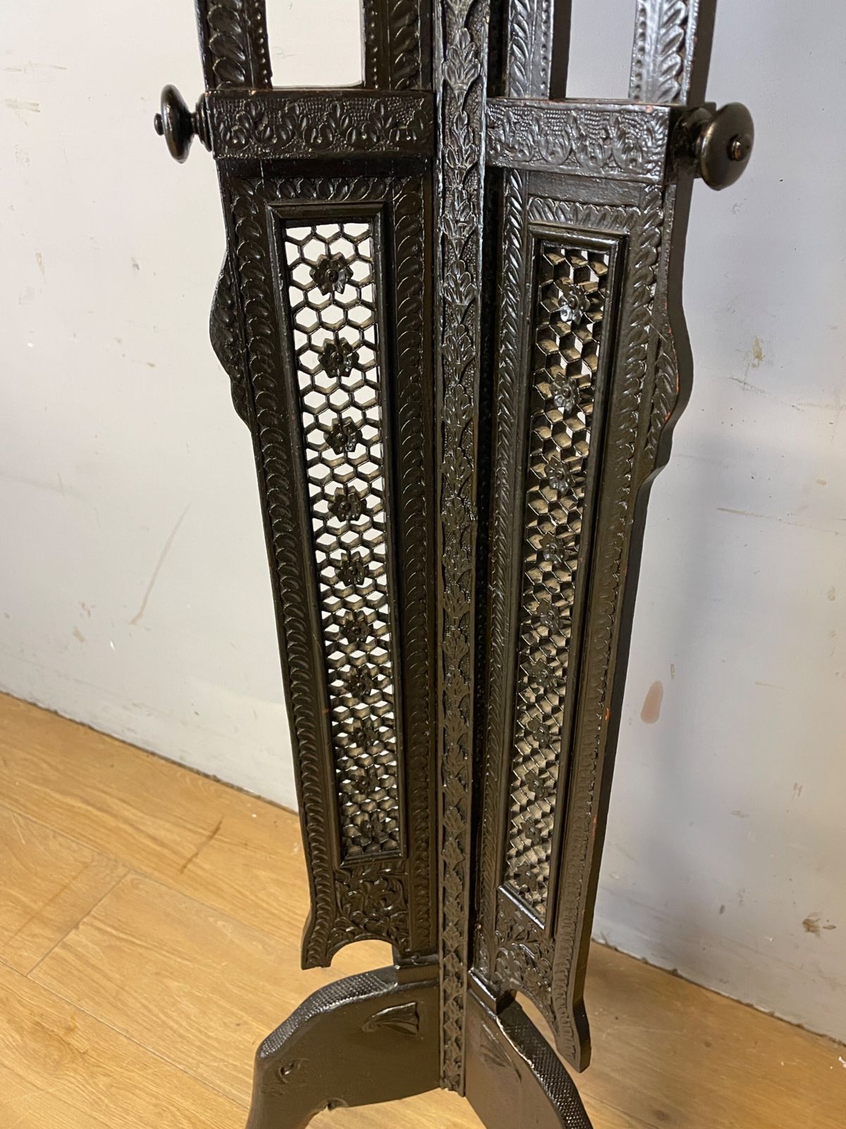 C19th Carved Anglo Indian Hardwood Stand photo for sale