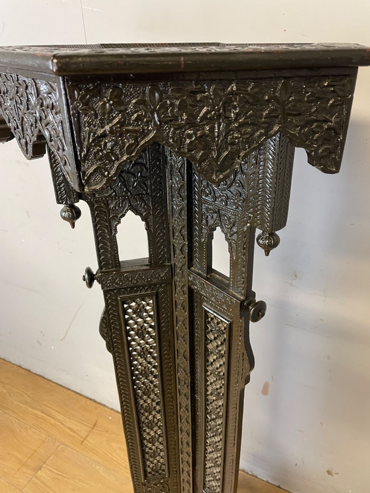 C19th Carved Anglo Indian Hardwood Stand photo Home Decor