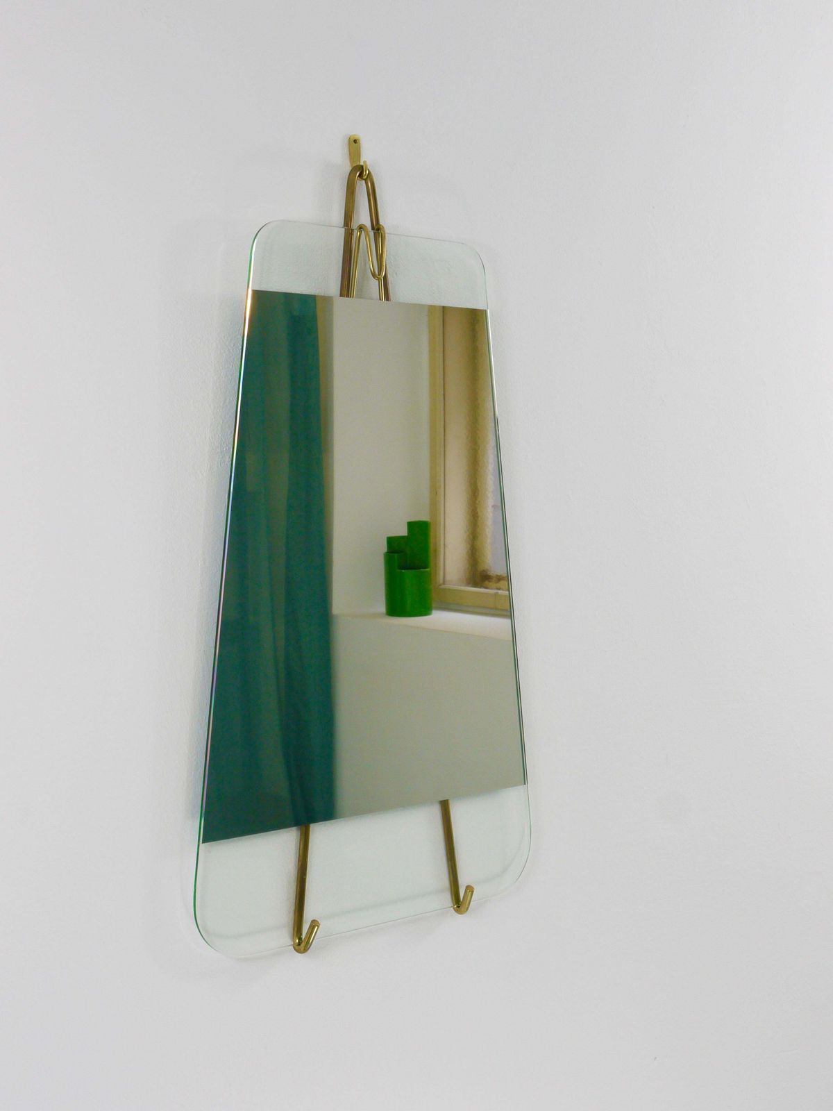 Carl Aubock Vienna Rare Brass Wall Mirror No. 38, Austria, 1950s photo 4782.0