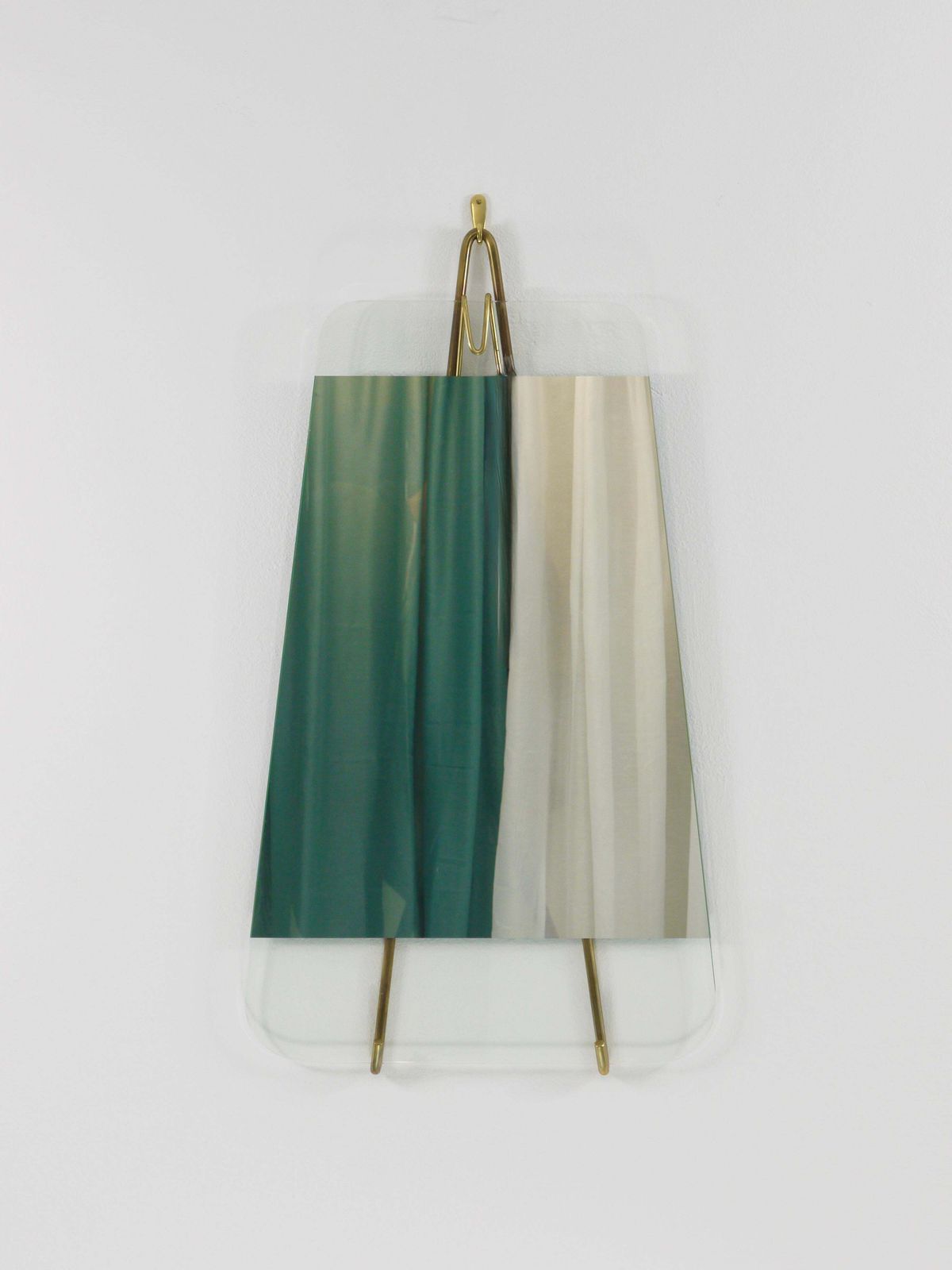 Carl Aubock Vienna Rare Brass Wall Mirror No. 38, Austria, 1950s photo buy