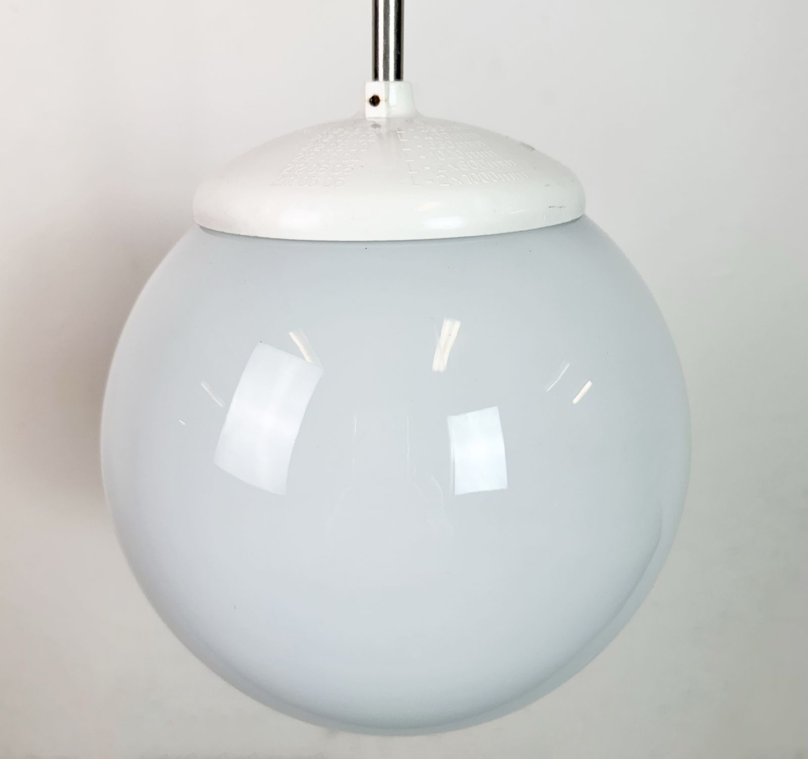 Vintage Chandelier With Milk Glass From Elektrosvit, 1960s photo Lighting