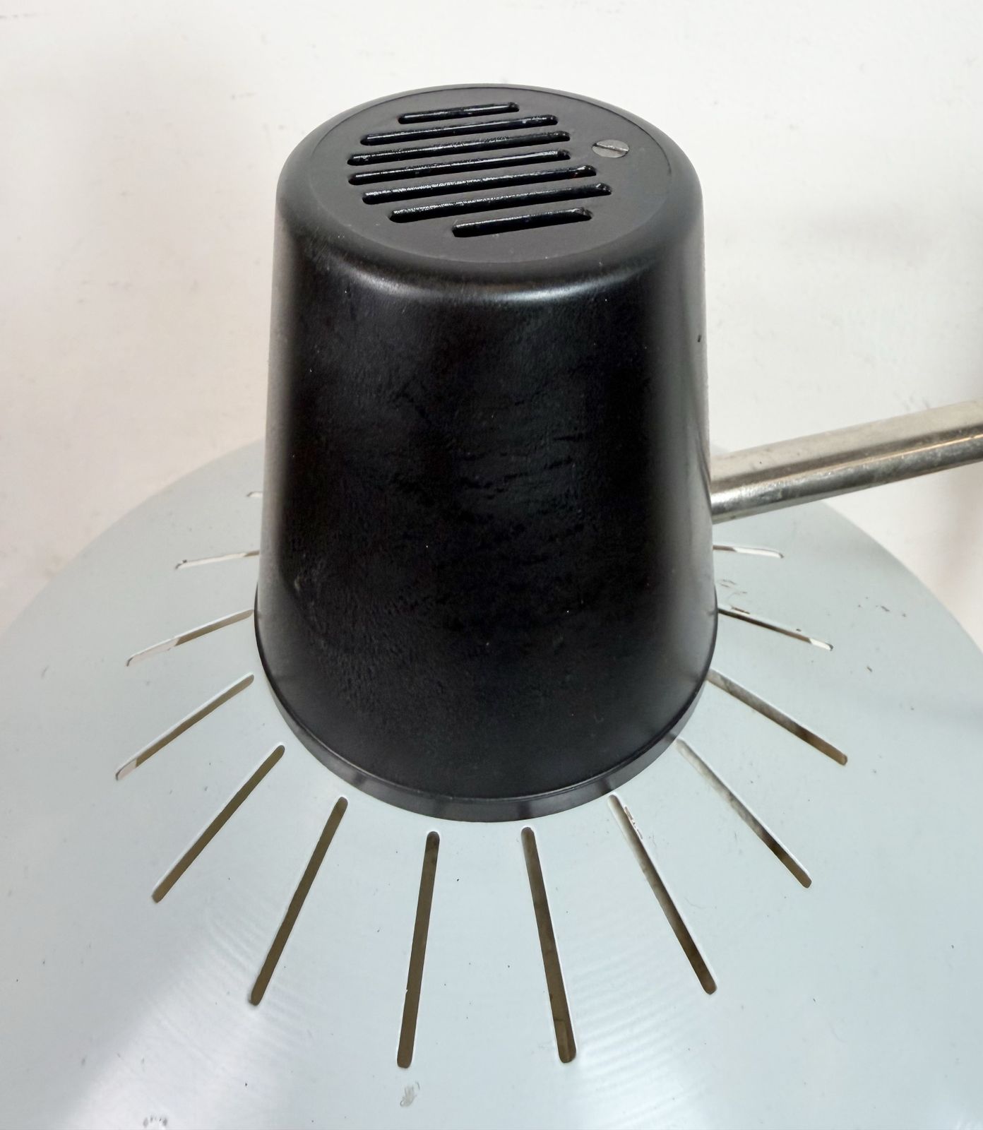 Lighting Grey Industrial Factory Office Desk Lamp From Elektrosvit, 1970s photo