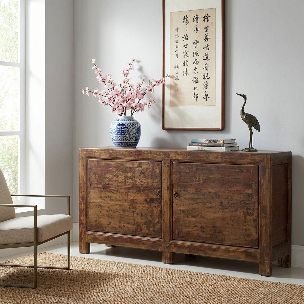 Antique Two Door Living Room Sideboard (C.1900) #32 photo furniture