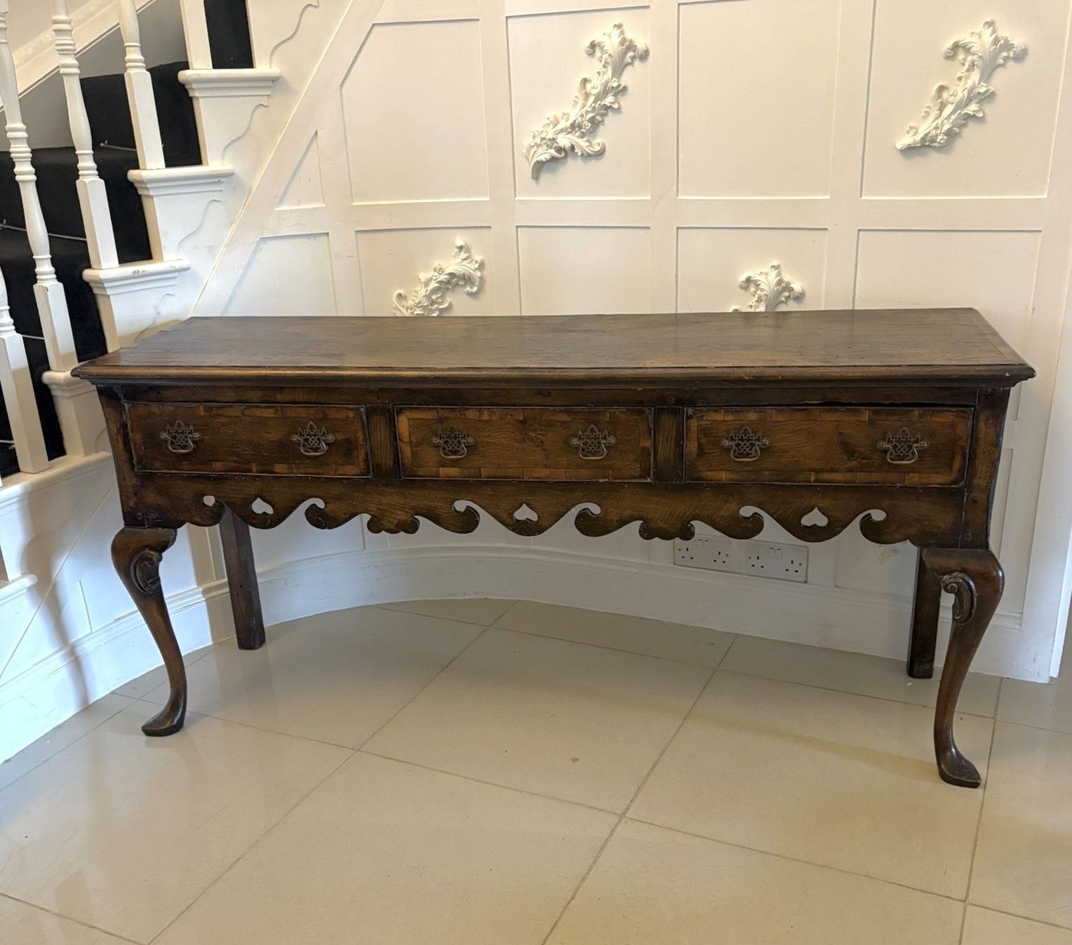 Antique 20th Century Style Oak Dresser Base