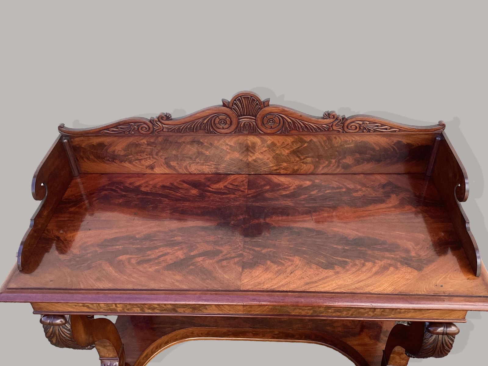 Good Late Regency Mahogany Console Table / Serving Table photo Furniture
