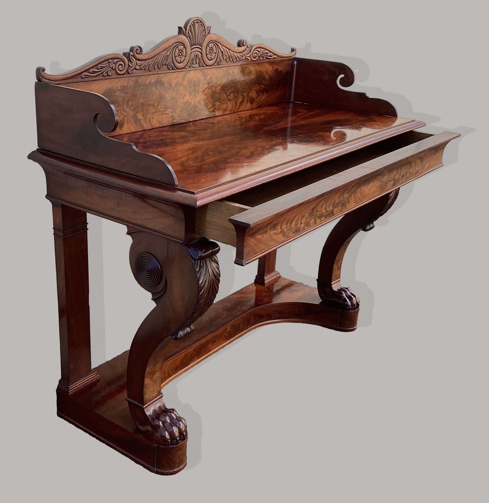 Good Late Regency Mahogany Console Table / Serving Table photo buy