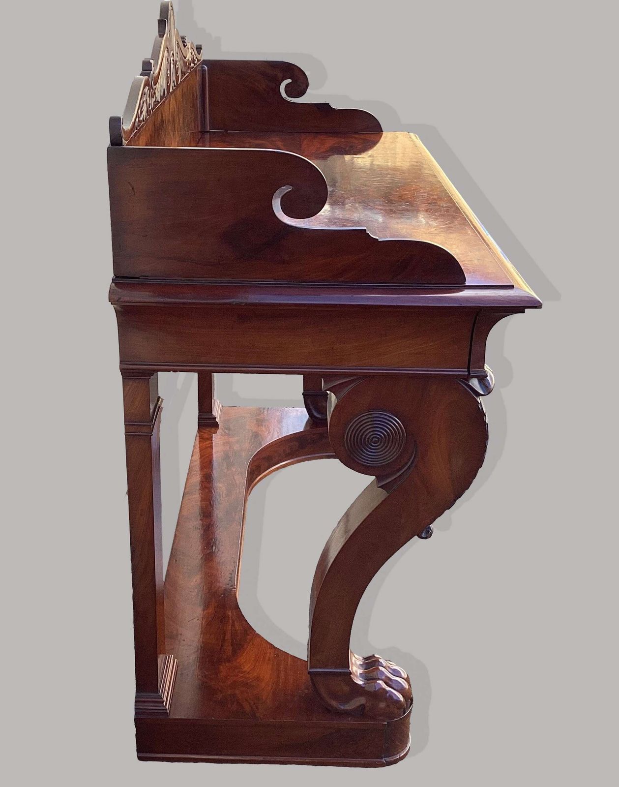 4070.0 Good Late Regency Mahogany Console Table / Serving Table photo