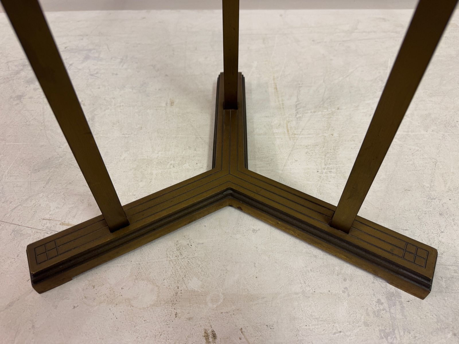 Bronze And Glass Side Table By Peter Ghyczy photo 695.0